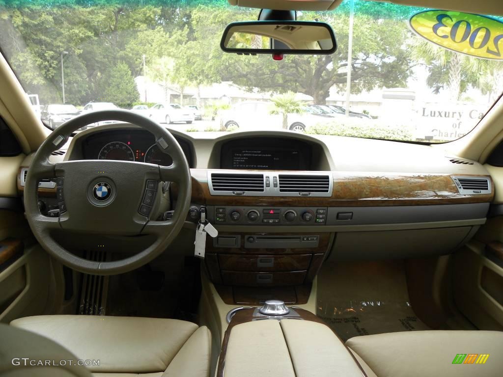 2003 7 Series 745Li Sedan - Orient Blue Metallic / Dark Beige/Beige III photo #3