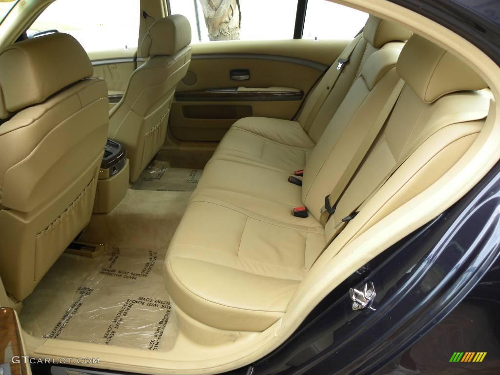 2003 7 Series 745Li Sedan - Orient Blue Metallic / Dark Beige/Beige III photo #7