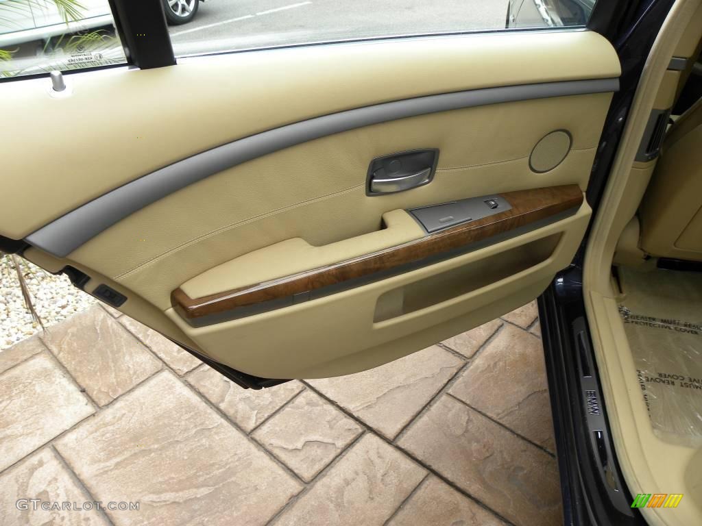 2003 7 Series 745Li Sedan - Orient Blue Metallic / Dark Beige/Beige III photo #8