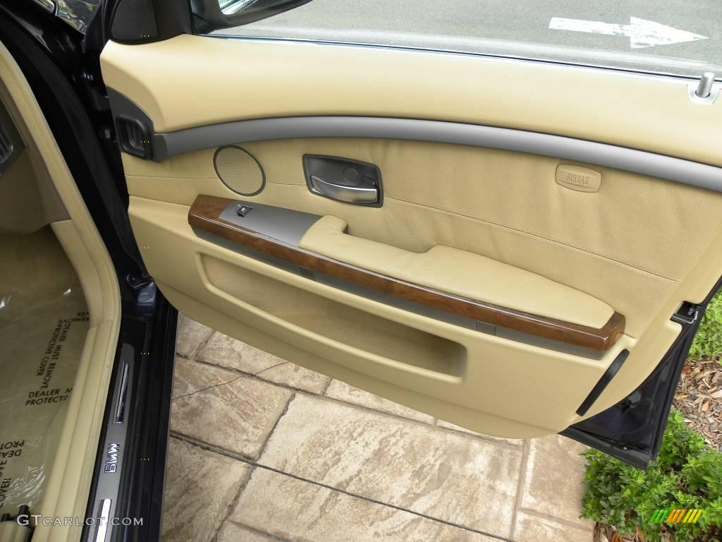 2003 7 Series 745Li Sedan - Orient Blue Metallic / Dark Beige/Beige III photo #10
