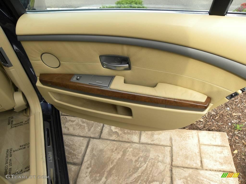 2003 7 Series 745Li Sedan - Orient Blue Metallic / Dark Beige/Beige III photo #12