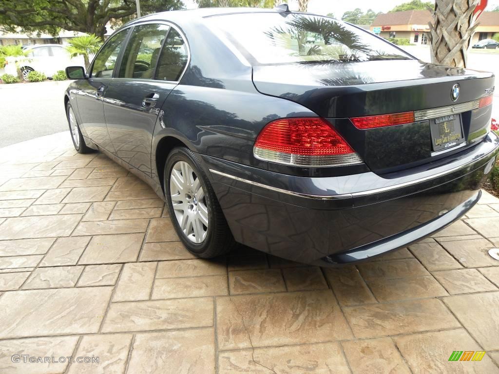 2003 7 Series 745Li Sedan - Orient Blue Metallic / Dark Beige/Beige III photo #15