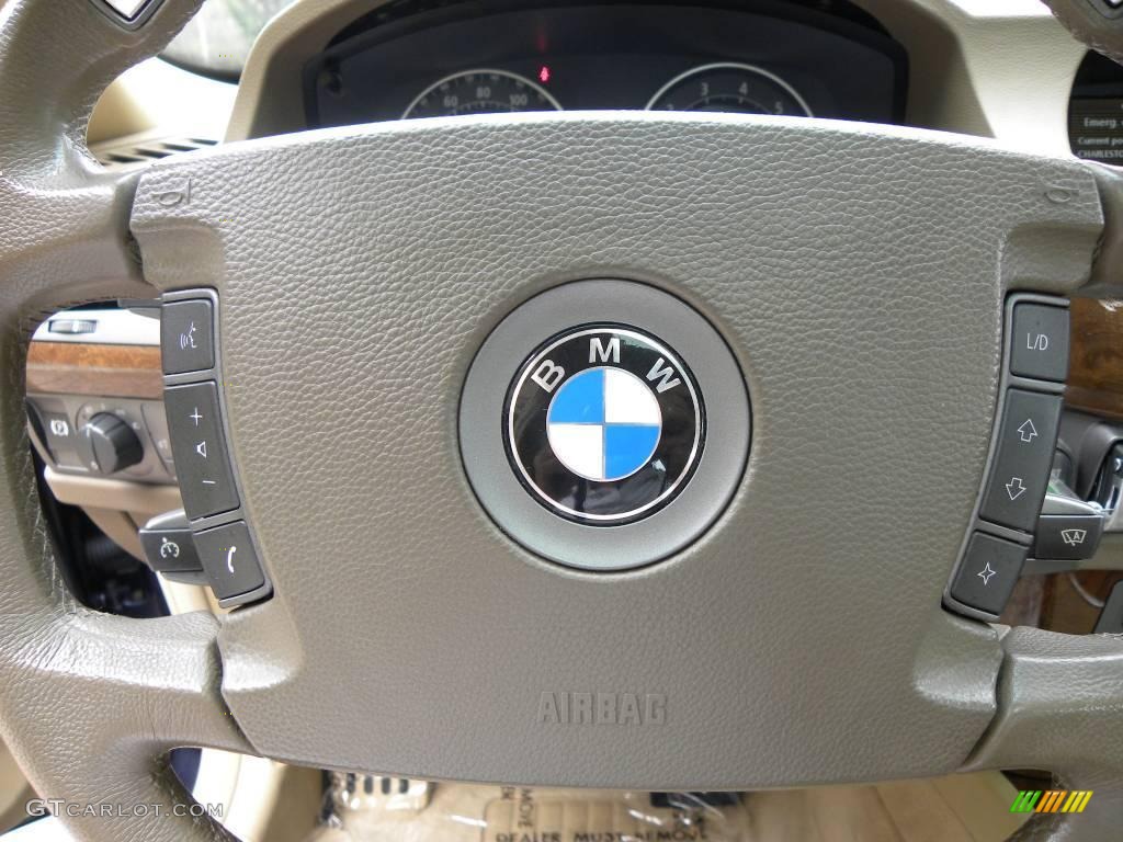 2003 7 Series 745Li Sedan - Orient Blue Metallic / Dark Beige/Beige III photo #21