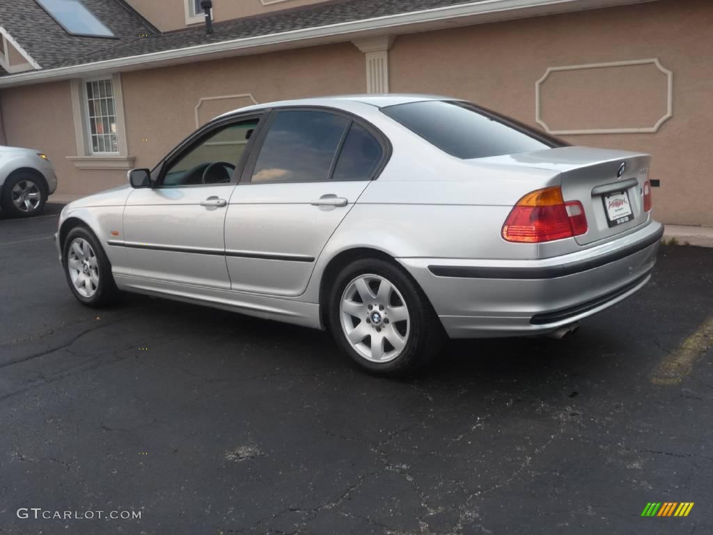 2001 3 Series 325i Sedan - Titanium Silver Metallic / Black photo #4