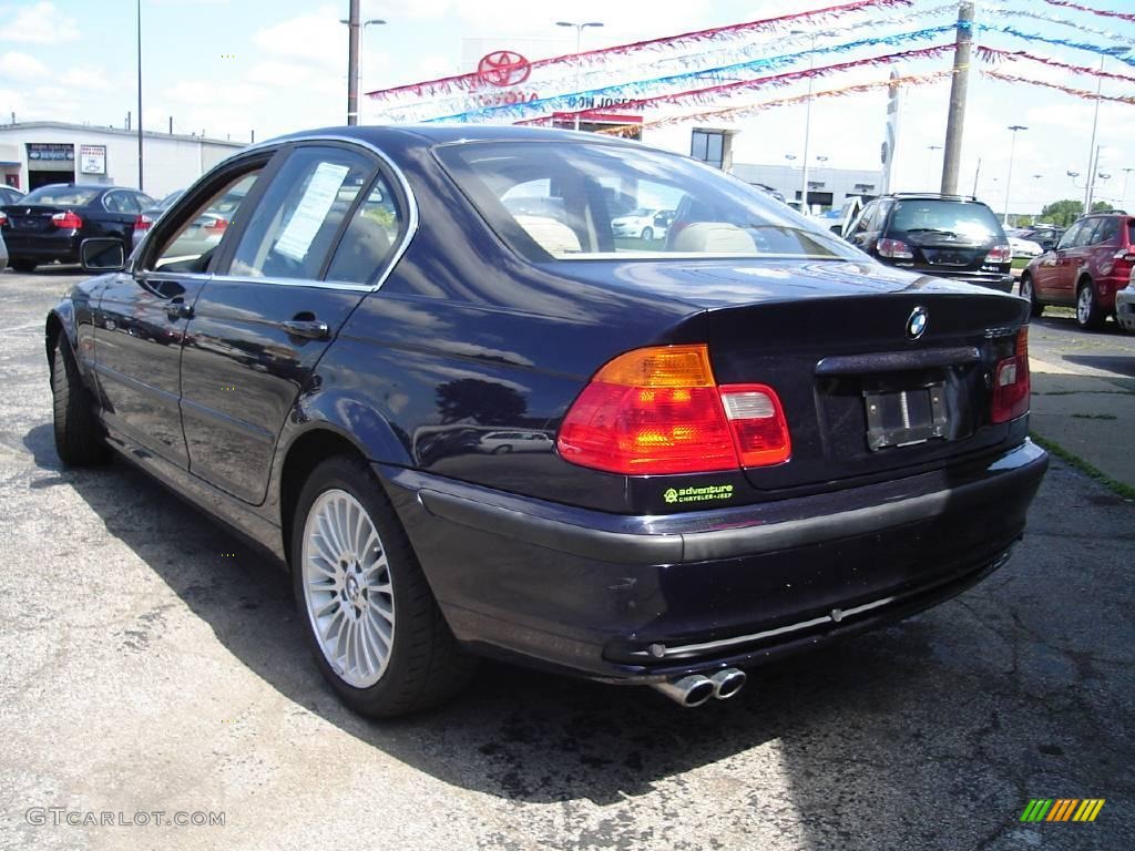 2001 3 Series 330xi Sedan - Orient Blue Metallic / Sand photo #3
