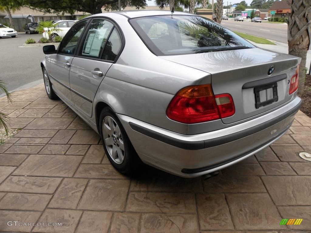 2000 3 Series 323i Sedan - Titanium Silver Metallic / Black photo #14