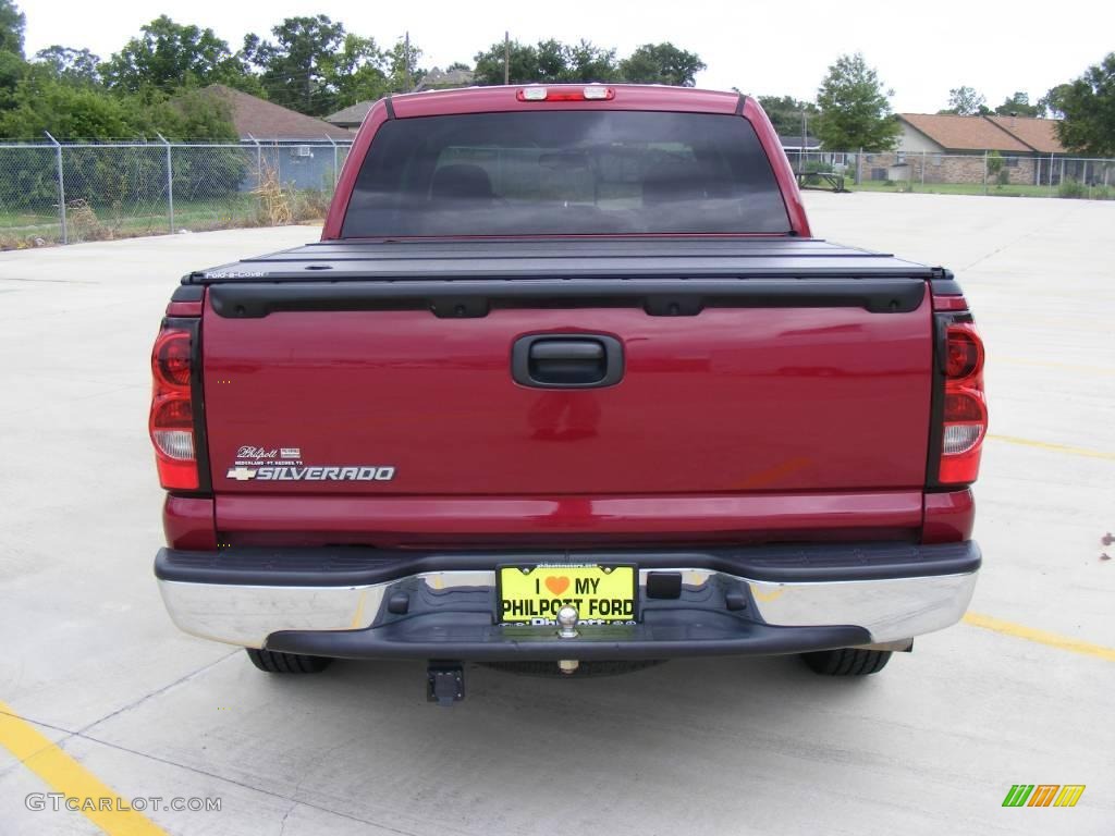 2007 Silverado 1500 Classic LS Crew Cab - Sport Red Metallic / Dark Charcoal photo #4