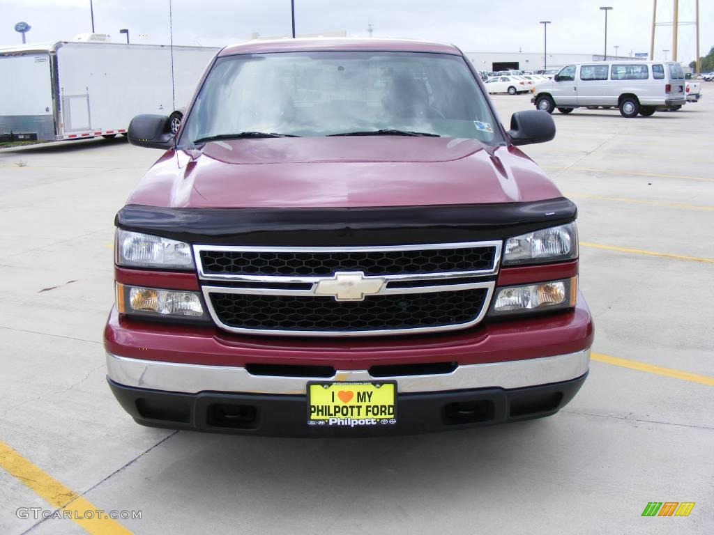 2007 Silverado 1500 Classic LS Crew Cab - Sport Red Metallic / Dark Charcoal photo #8