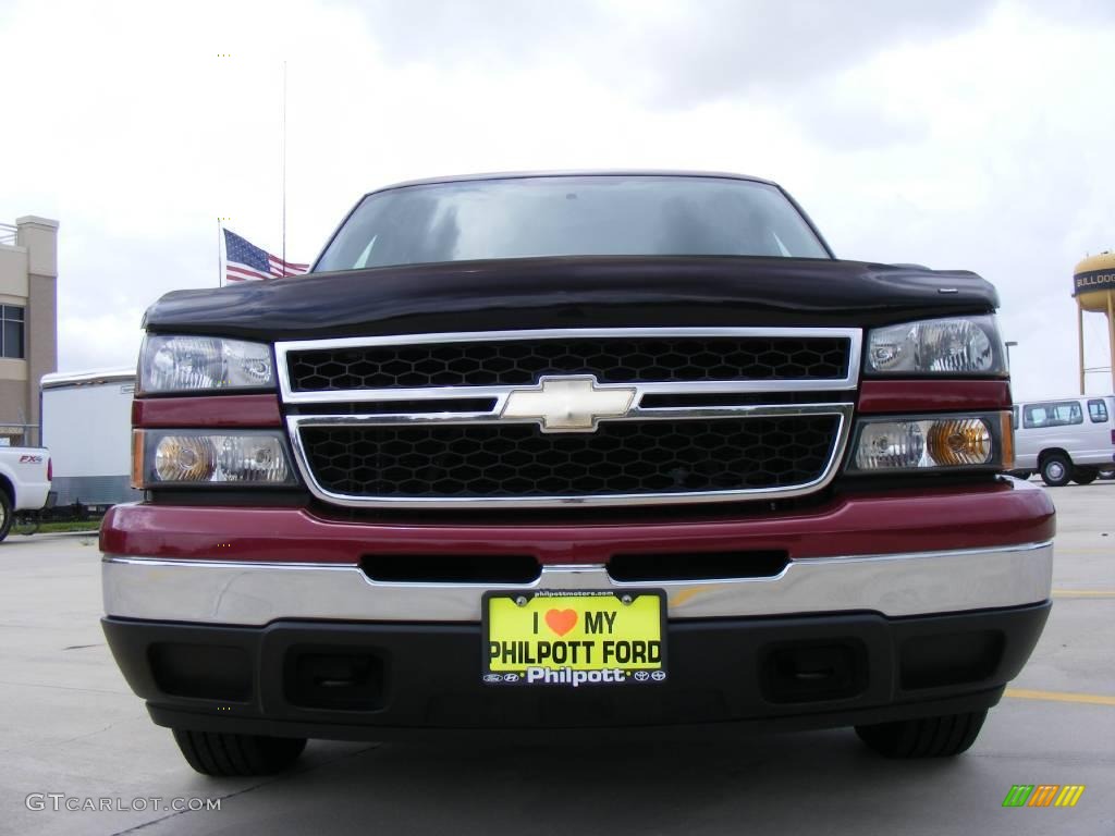 2007 Silverado 1500 Classic LS Crew Cab - Sport Red Metallic / Dark Charcoal photo #9