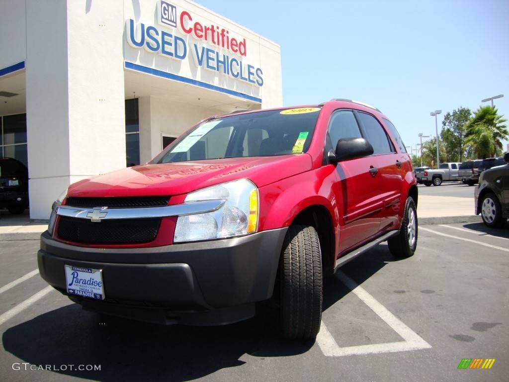 2005 Equinox LS - Salsa Red Metallic / Light Gray photo #1