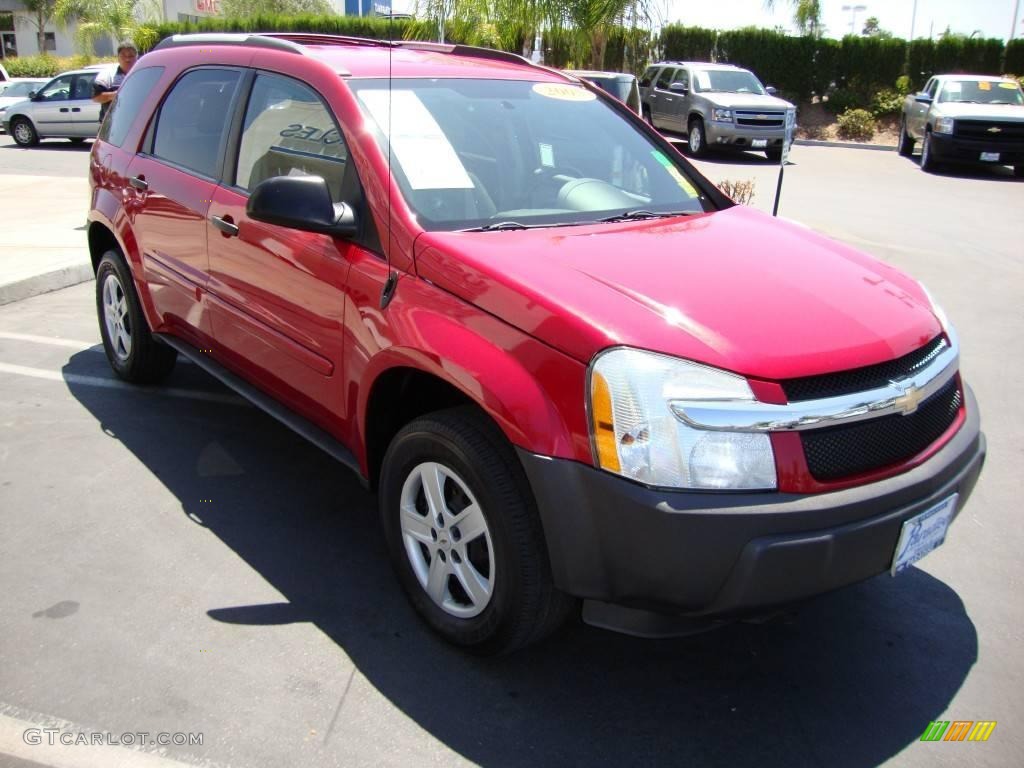 2005 Equinox LS - Salsa Red Metallic / Light Gray photo #4