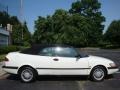 1995 Cirrus White Saab 900 SE V6 Convertible  photo #4
