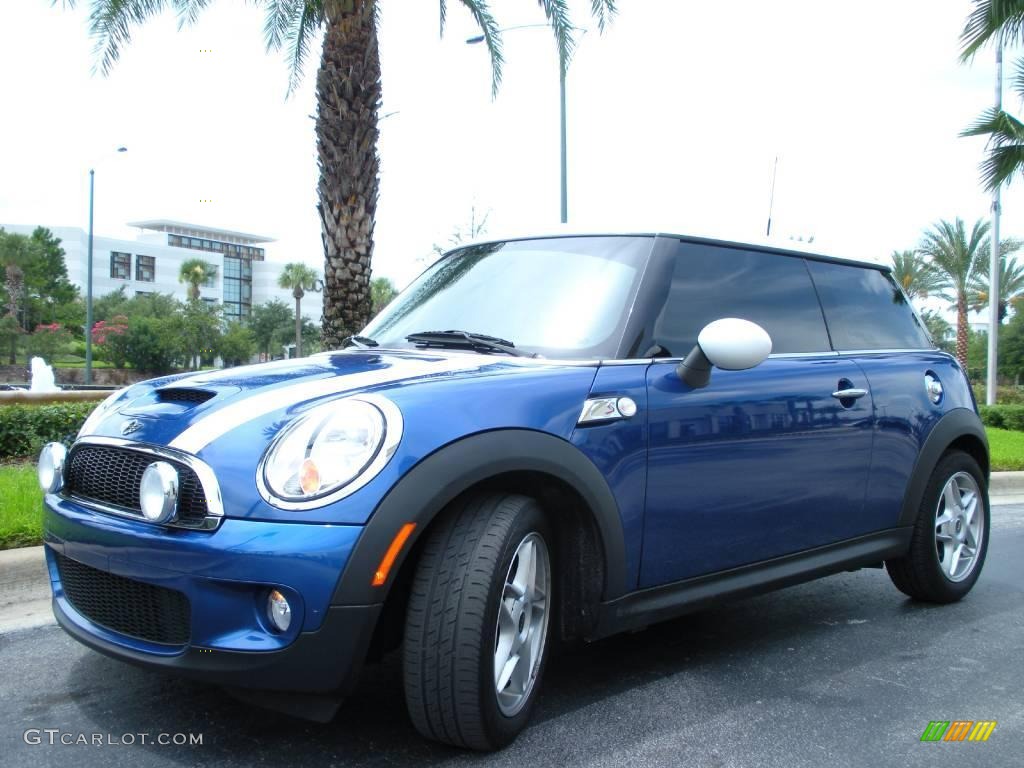 2007 Cooper S Hardtop - Lightning Blue Metallic / Grey/Carbon Black photo #3