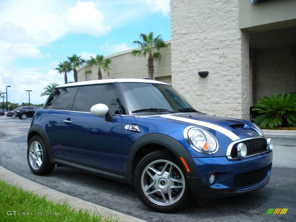 2007 Cooper S Hardtop - Lightning Blue Metallic / Grey/Carbon Black photo #7