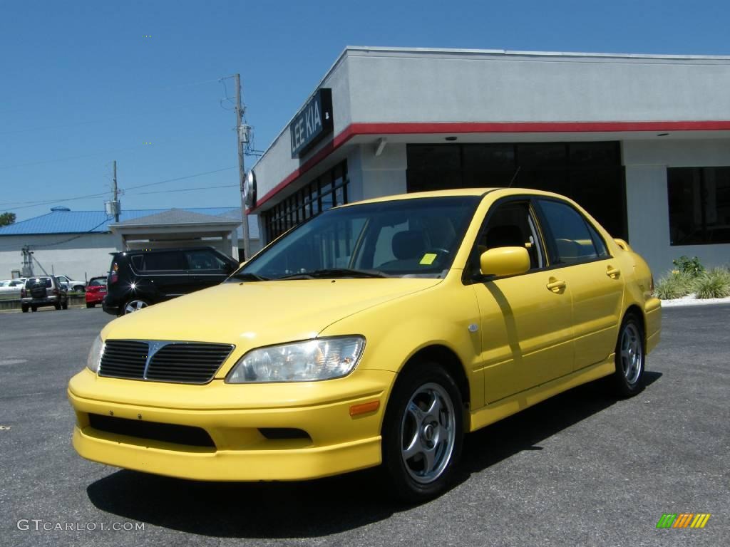 Lightning Yellow Mitsubishi Lancer