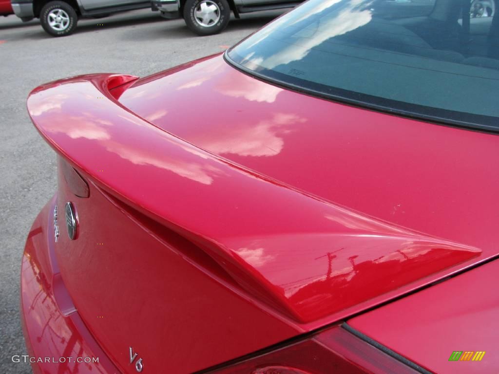 2000 Cougar V6 - Laser Red Metallic / Graystone photo #10