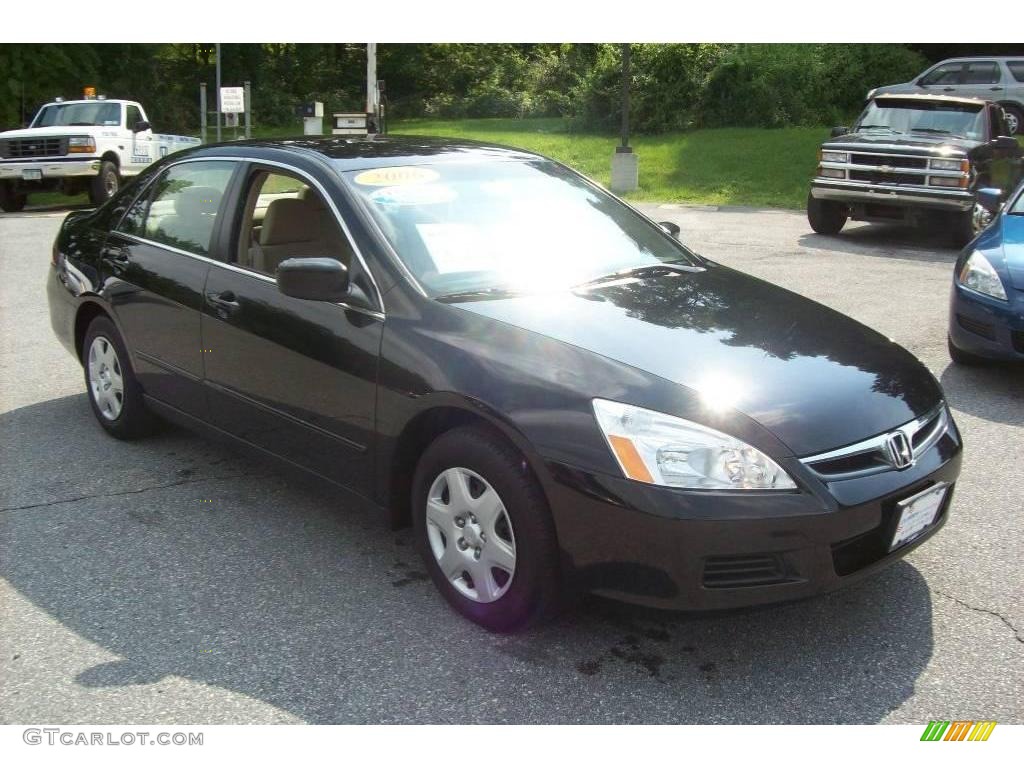 2006 Accord LX Sedan - Nighthawk Black Pearl / Ivory photo #1