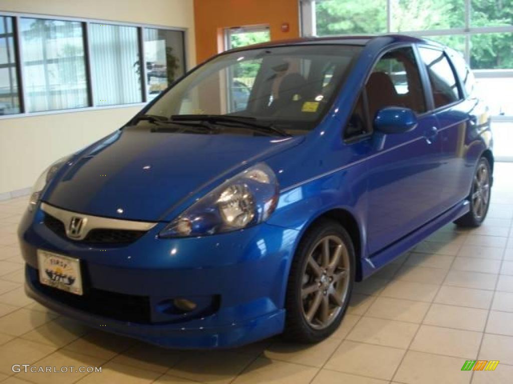 Vivid Blue Pearl Honda Fit
