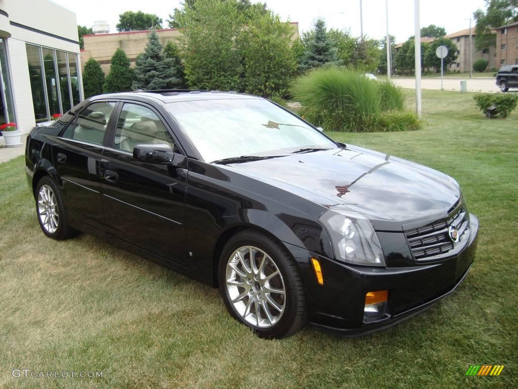 2007 CTS Sedan - Black Raven / Cashmere photo #3
