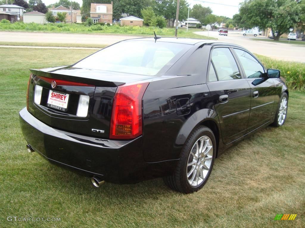 2007 CTS Sedan - Black Raven / Cashmere photo #4