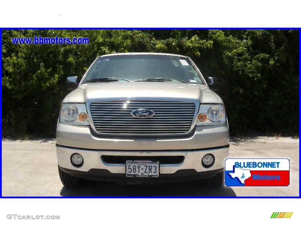 2006 F150 Lariat SuperCrew - Smokestone Metallic / Tan photo #2