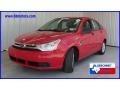 Vermillion Red - Focus SE Sedan Photo No. 1