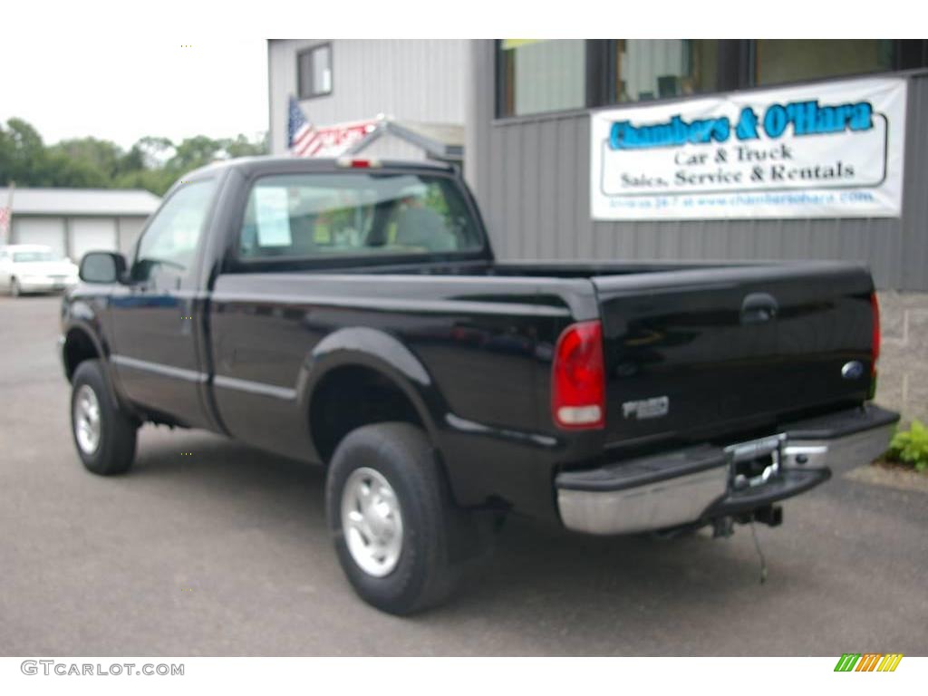2001 F250 Super Duty XL Regular Cab 4x4 - Black / Medium Graphite photo #7