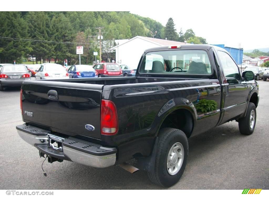 2001 F250 Super Duty XL Regular Cab 4x4 - Black / Medium Graphite photo #9