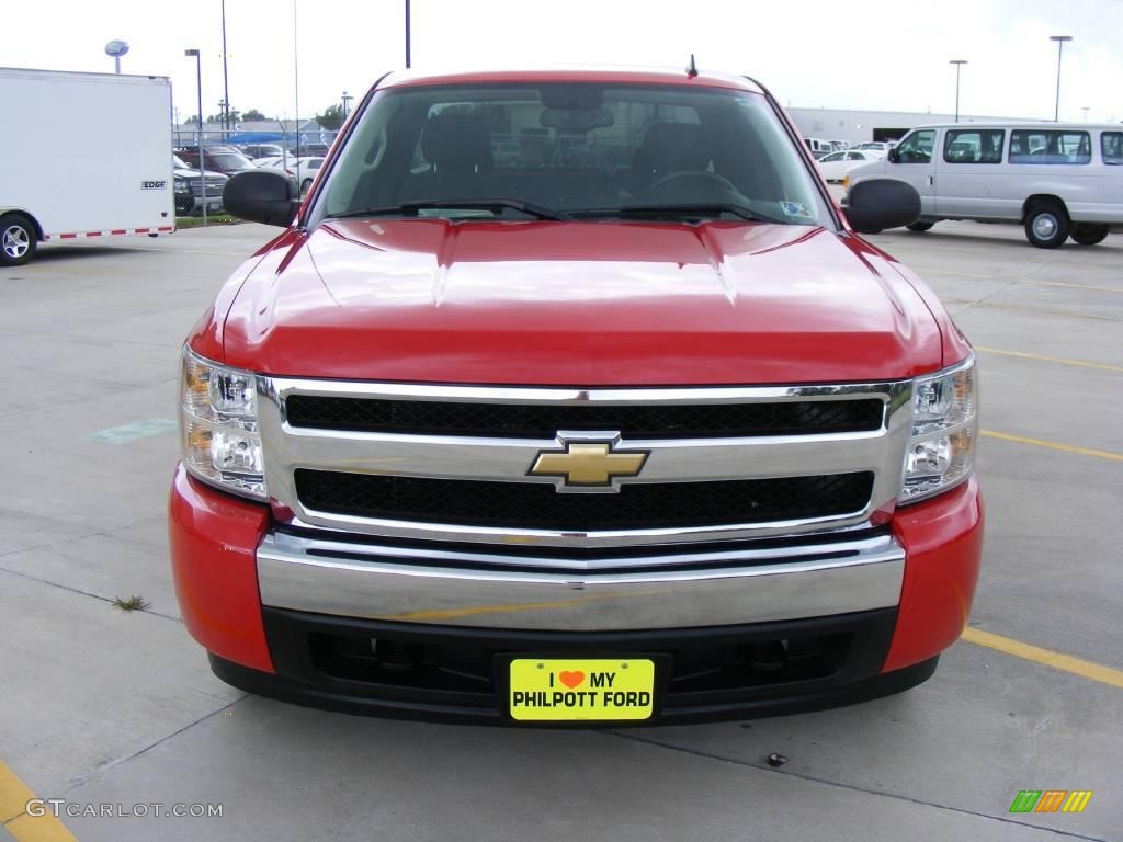 2007 Silverado 1500 LT Extended Cab - Victory Red / Ebony Black photo #8