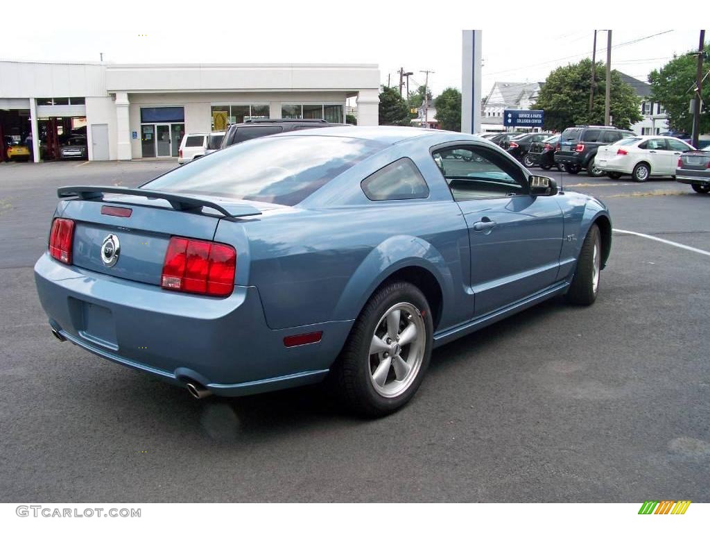 2007 Mustang GT Premium Coupe - Windveil Blue Metallic / Dark Charcoal photo #5