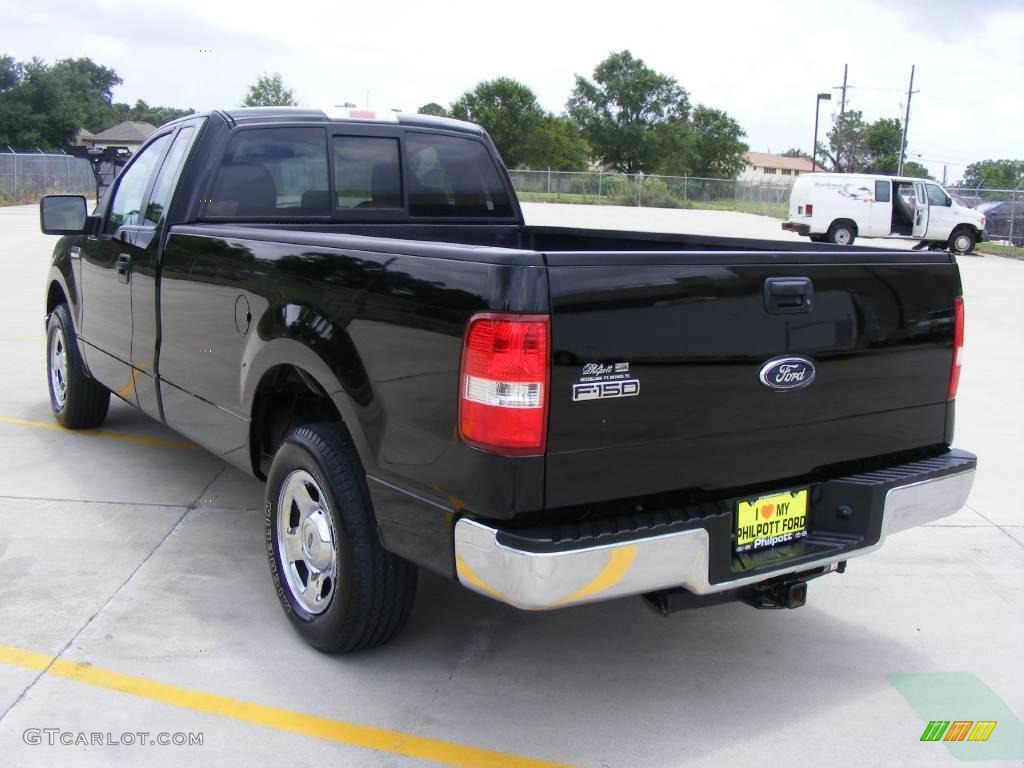 2006 F150 XLT Regular Cab - Black / Tan photo #4
