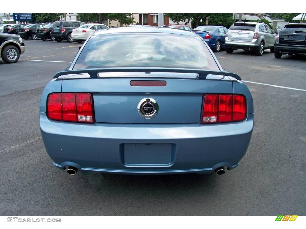 2007 Mustang GT Premium Coupe - Windveil Blue Metallic / Dark Charcoal photo #6