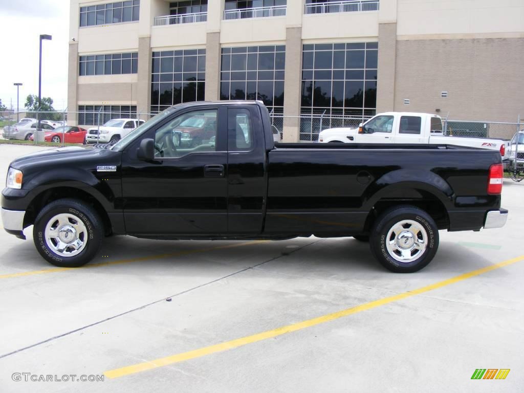 2006 F150 XLT Regular Cab - Black / Tan photo #5