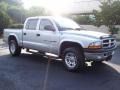 2001 Bright Silver Metallic Dodge Dakota Sport Quad Cab 4x4  photo #1