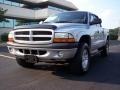 2001 Bright Silver Metallic Dodge Dakota Sport Quad Cab 4x4  photo #3
