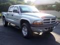2001 Bright Silver Metallic Dodge Dakota Sport Quad Cab 4x4  photo #17
