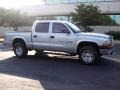 2001 Bright Silver Metallic Dodge Dakota Sport Quad Cab 4x4  photo #19