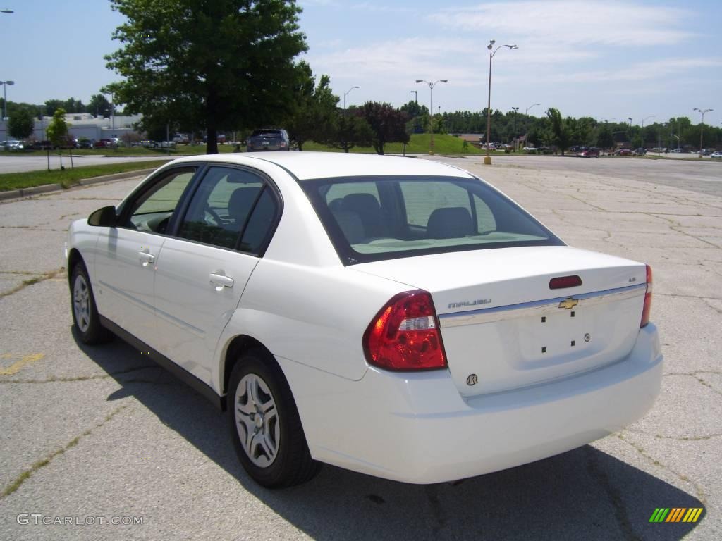 2008 Malibu Classic LS Sedan - White / Titanium Gray photo #6