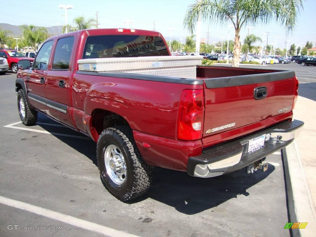 2003 Dark Carmine Red Metallic Chevrolet Silverado 1500 LS Crew Cab 15068409 Photo 2