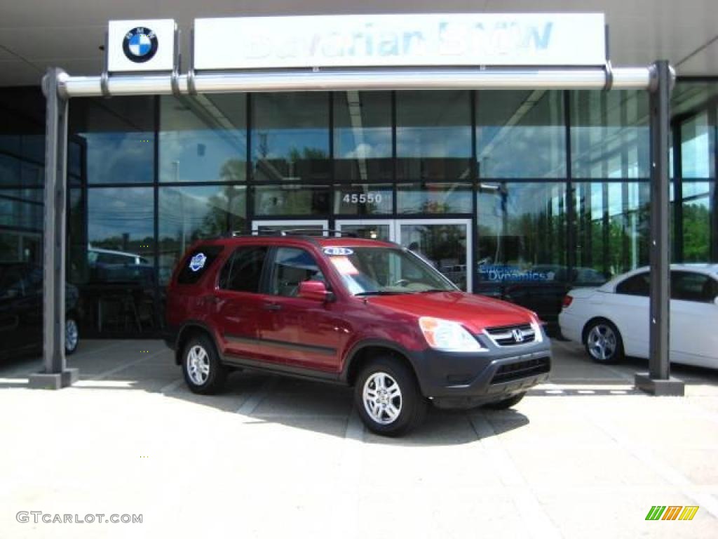2003 CR-V EX 4WD - Chianti Red Pearl / Saddle photo #2