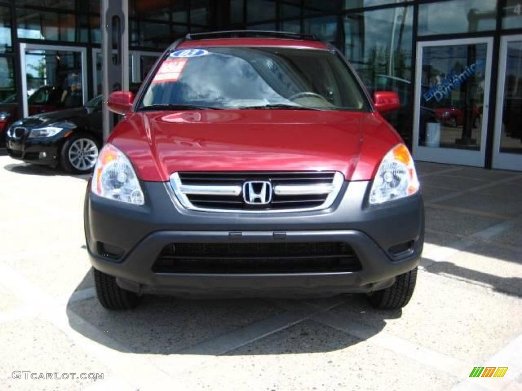 2003 CR-V EX 4WD - Chianti Red Pearl / Saddle photo #3