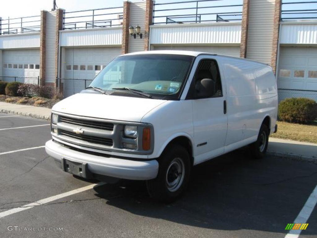 1997 Chevy Van G3500 Commercial - Olympic White / Gray photo #1