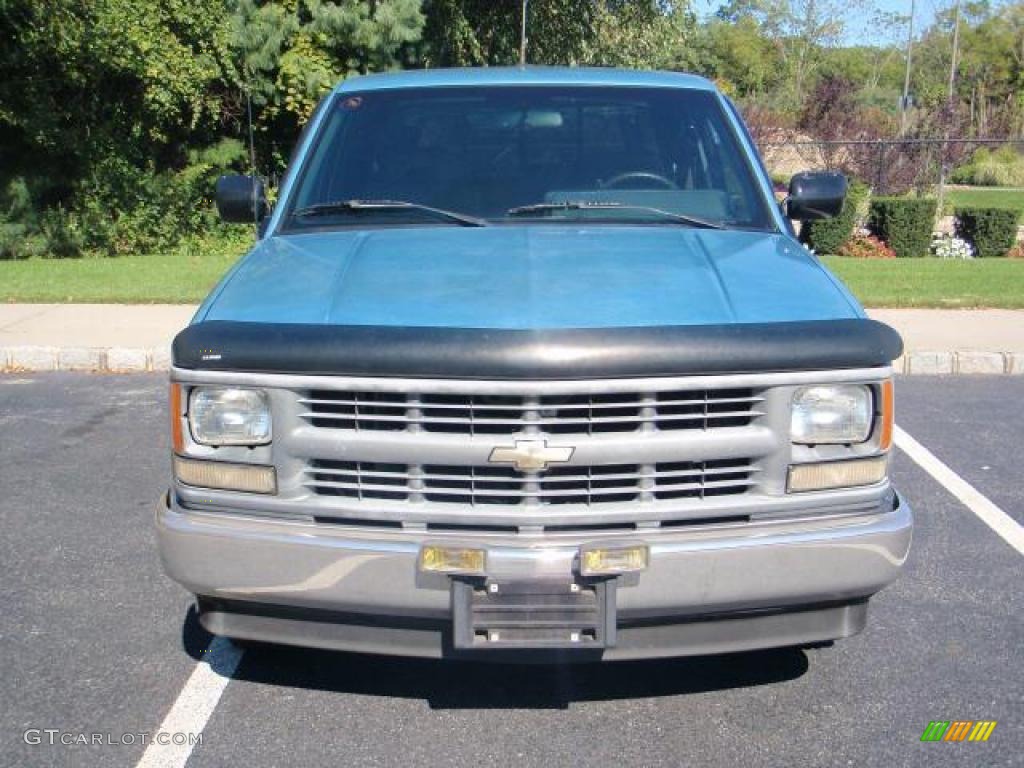 1994 C/K C1500 Extended Cab - Light Quasar Blue Metallic / Blue photo #2