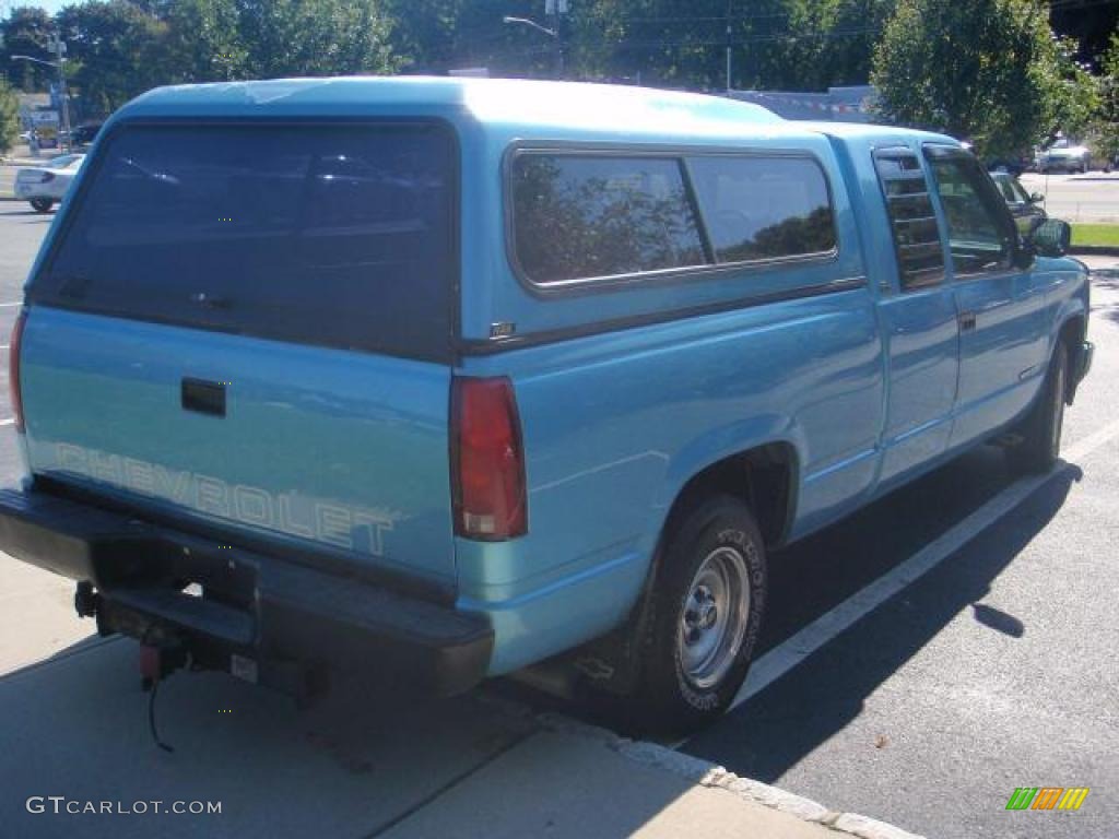 1994 C/K C1500 Extended Cab - Light Quasar Blue Metallic / Blue photo #4