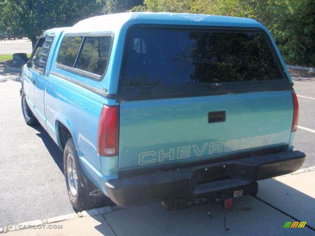 1994 C/K C1500 Extended Cab - Light Quasar Blue Metallic / Blue photo #5