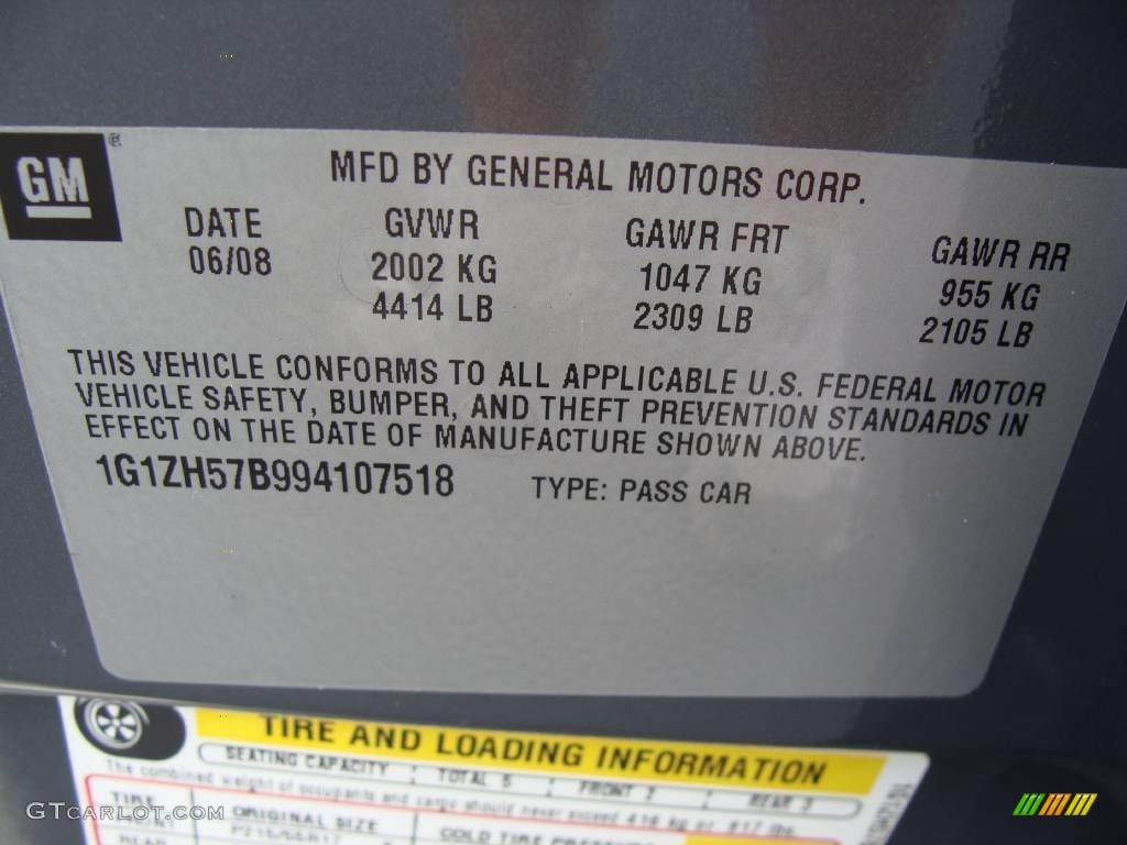 2009 Malibu LT Sedan - Dark Gray Metallic / Titanium photo #25