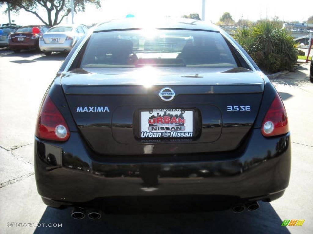2005 Maxima 3.5 SE - Onyx Black / Frost photo #5