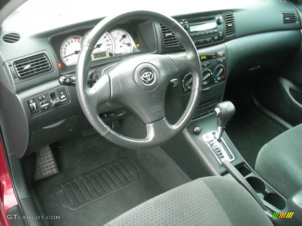 2006 Corolla S - Impulse Red Pearl / Dark Charcoal photo #10