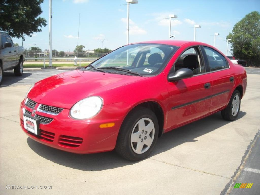 2004 Neon SE - Flame Red / Dark Slate Gray photo #1