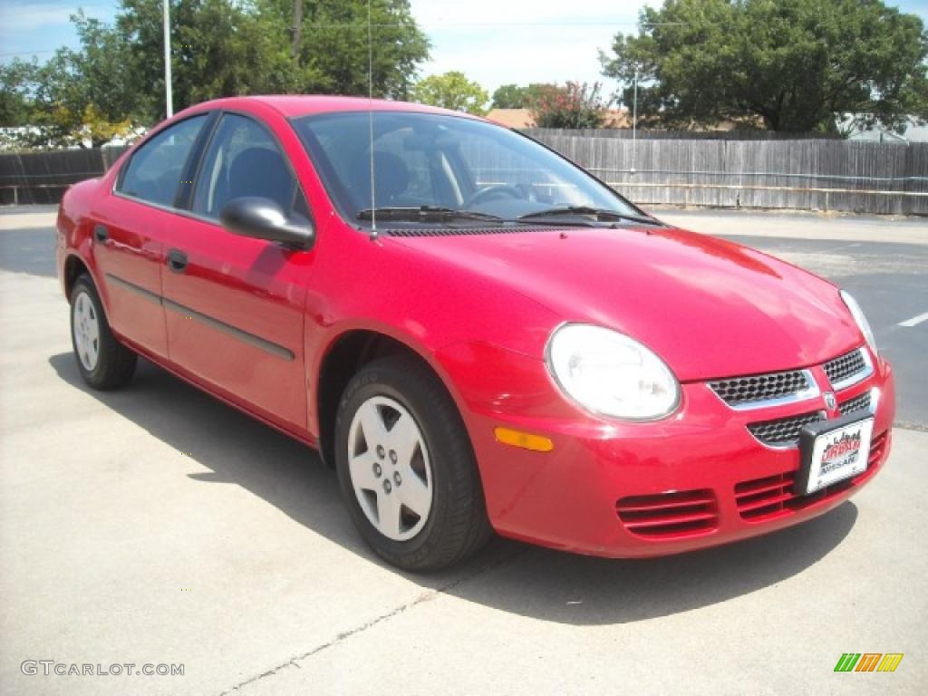 2004 Neon SE - Flame Red / Dark Slate Gray photo #3